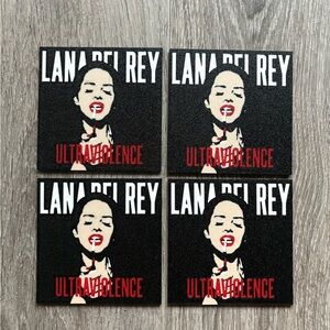 Lana Del Rey Ultraviolence Coasters Set 4x